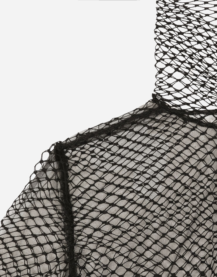 Dolce & Gabbana Mesh blouse Black F7AI7THLM83