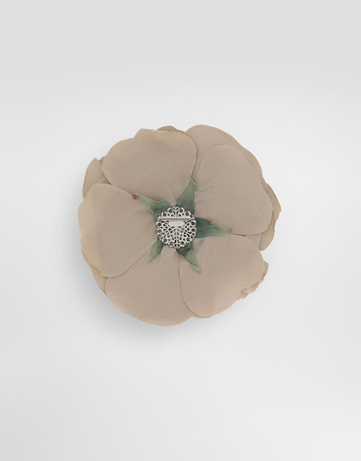 Dolce & Gabbana Floral poplin brooch Dolce & Gabbana Floral poplin brooch Beige GY008AGH868