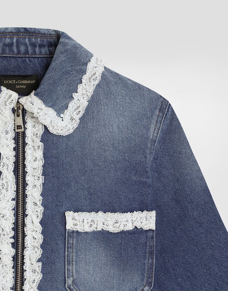 Dolce & Gabbana Denim jacket with print Dolce & Gabbana Denim jacket with print Multicolor L52B08LDD61