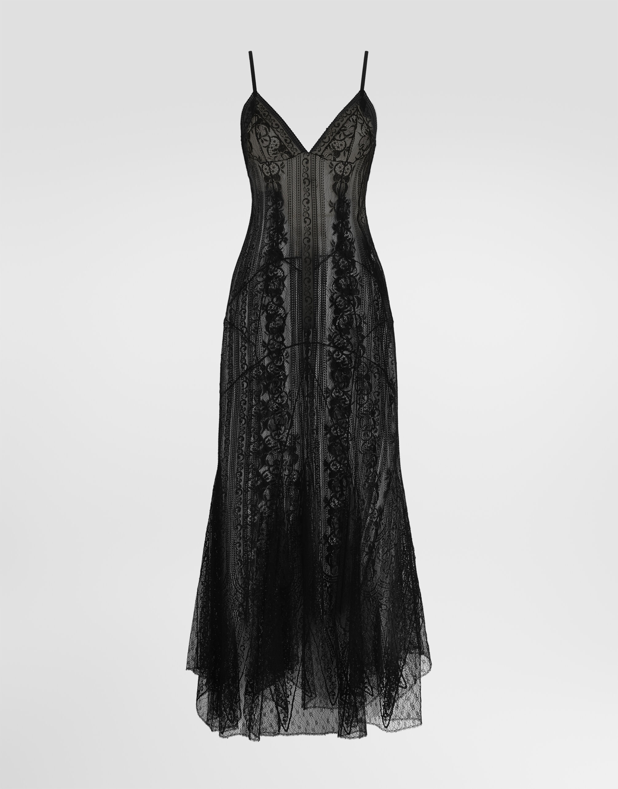 DOLCE & GABBANA シルク コルセットドレス ブラック ワンピース
