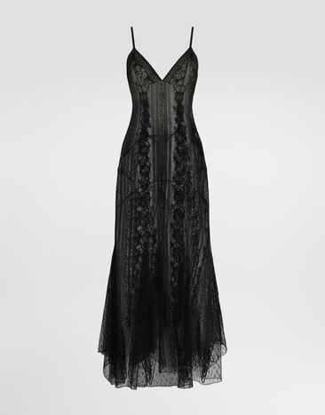Dolce & Gabbana Chantilly lace slip dress Black F613NTILMDP