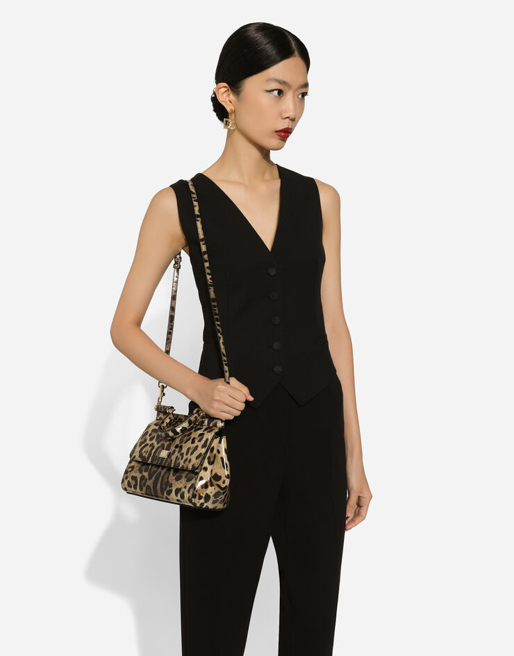 Dolce & Gabbana  Henkeltasche Sicily mittelgroß Animal-Print BB6003AM568