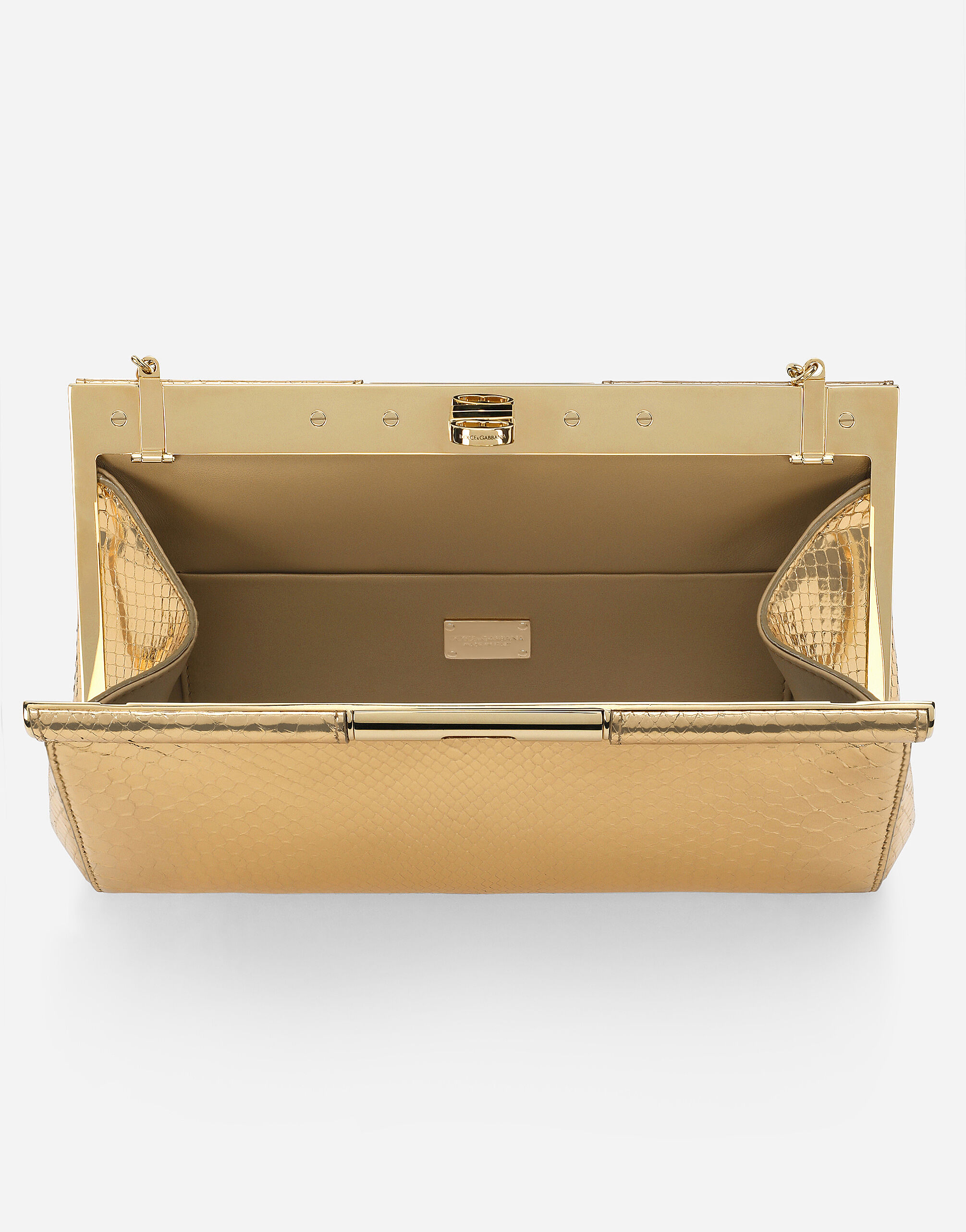 Medium Marlene shoulder bag in Gold for Women Dolce Gabbana