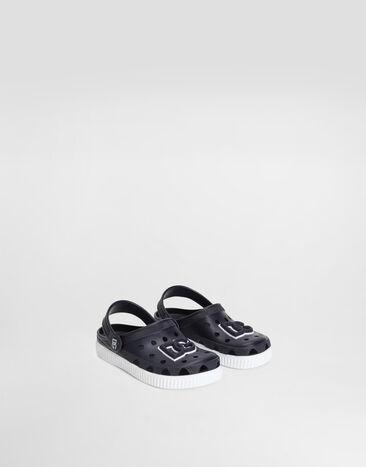 Dolce & Gabbana Zueco de goma con logotipo DG Blue DN0213AT079