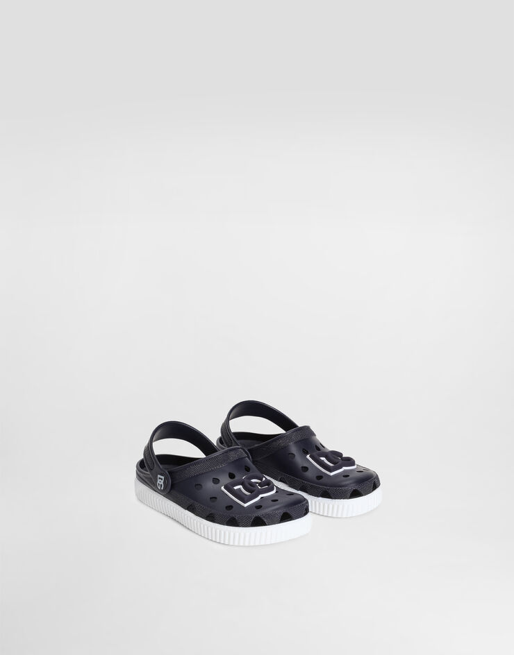 Dolce & Gabbana Rubber slip-ons with DG logo Blue DN0213AT079