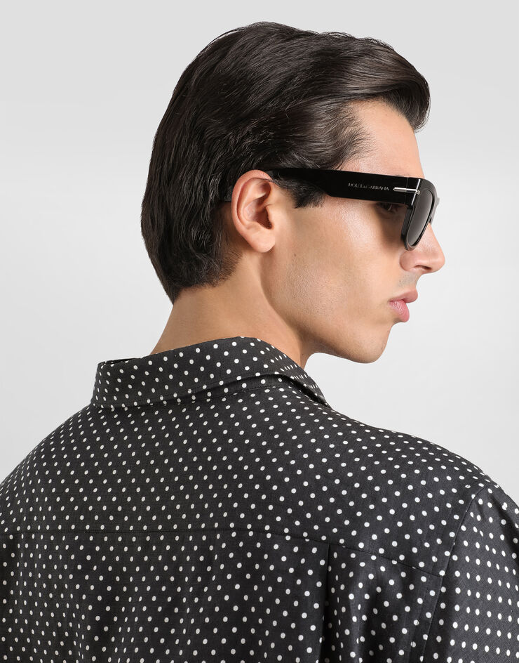 Dolce & Gabbana Polka dot-print linen shirt Dolce & Gabbana Polka dot-print linen shirt Multicolor G5OR6TFS4H1
