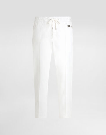 Dolce & Gabbana Cotton jogging pants with tag White GYACETFUFNV
