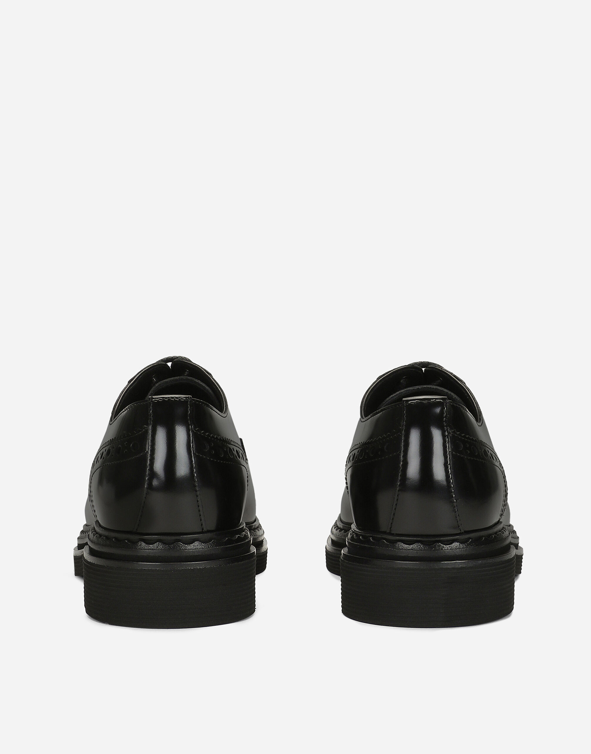 Brushed calfskin lacing in Black for Women | Dolce&Gabbana®