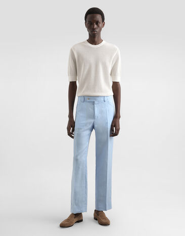 Dolce & Gabbana Pull ras-de-cou en coton White GXX03ZJBCGW