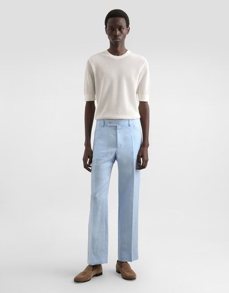 Dolce & Gabbana Cotton crewneck pullover White GXX03ZJBCGW