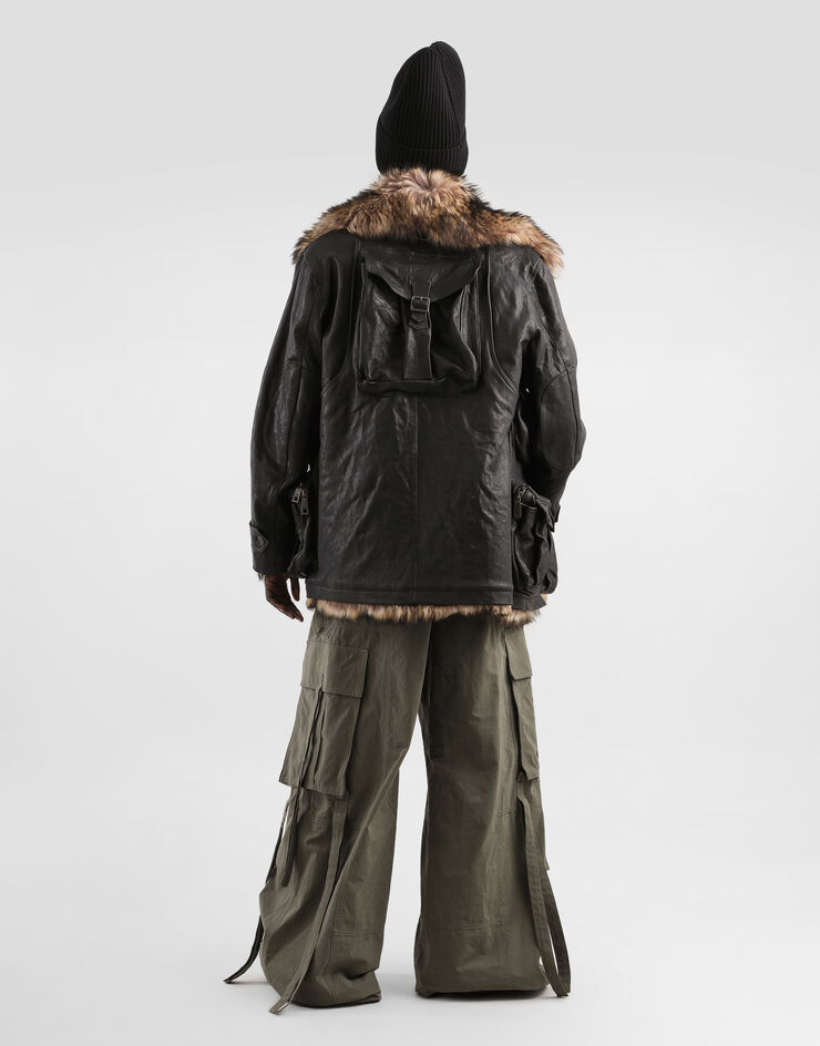 Dolce & Gabbana Lambskin jacket Black F9T59LHULYG