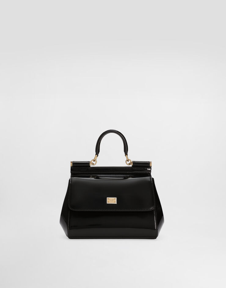 Dolce & Gabbana Henkeltasche Sicily mittelgroß Schwarz BB6003A1037