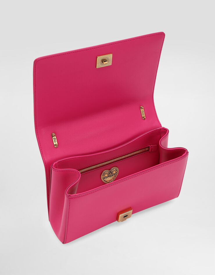Dolce & Gabbana Bolso Devotion mediano de napa acolchada Rosa BB7158AW437