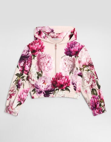 Dolce & Gabbana Peony-print cotton sweatshirt Multicolor L5JWDMG7QWQ