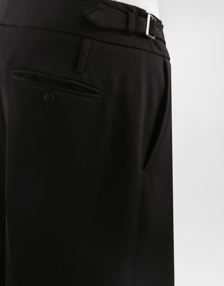 Dolce & Gabbana Wool gabardine trousers Dolce & Gabbana Wool gabardine trousers Black GP185THU2AR