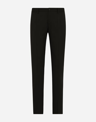 Dolce & Gabbana Trousers in stretch wool Black GY10MTGG828
