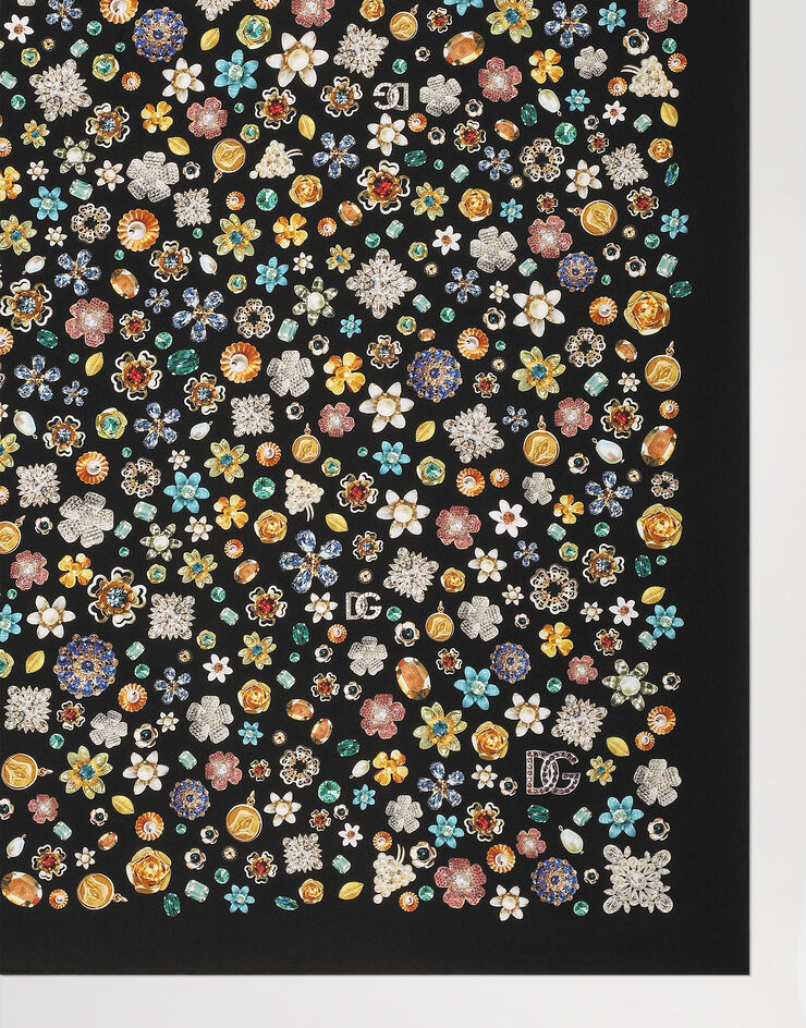 Dolce & Gabbana 90x90真丝斜纹方巾 多色 FN090RGDDAX