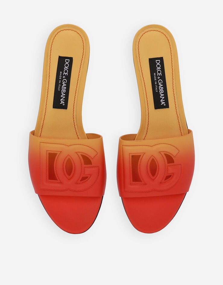 Dolce & Gabbana 小牛皮拖鞋 橘 CQ0436AS204
