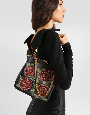 Dolce & Gabbana 숄더 크로스바디 백 DINA 파인 스티치 자수 장식 멀티 컬러 BB8009A3T43