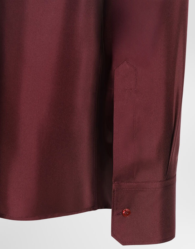 Dolce & Gabbana Silk twill Martini shirt Bordeaux G5MM4TFU1XB