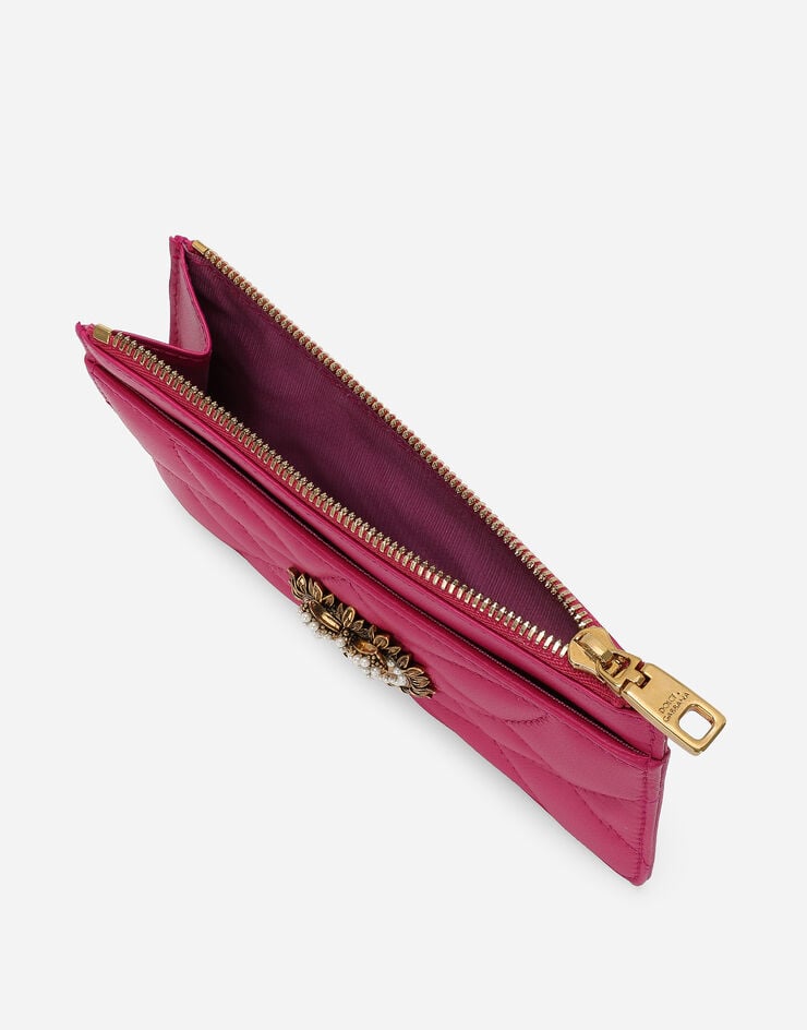 Dolce & Gabbana Medium Devotion card holder Pink BI1261AV967