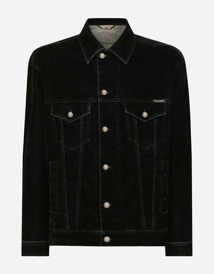 Dolce & Gabbana Denim jacket with Dolce&Gabbana logo Multicolor G9NL5DG8LQ7