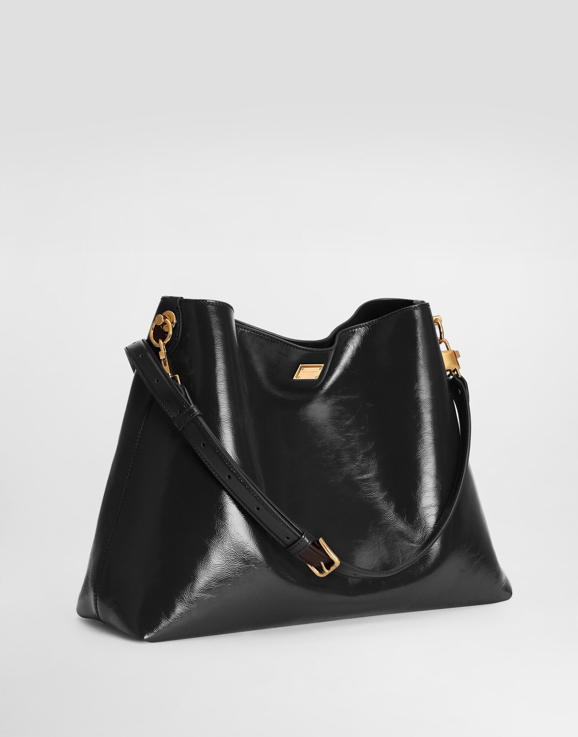 DOLCE  ショルダーバッグ Essenza bag in striped poplin in Azure for Women | Dolce&Gabbana® US