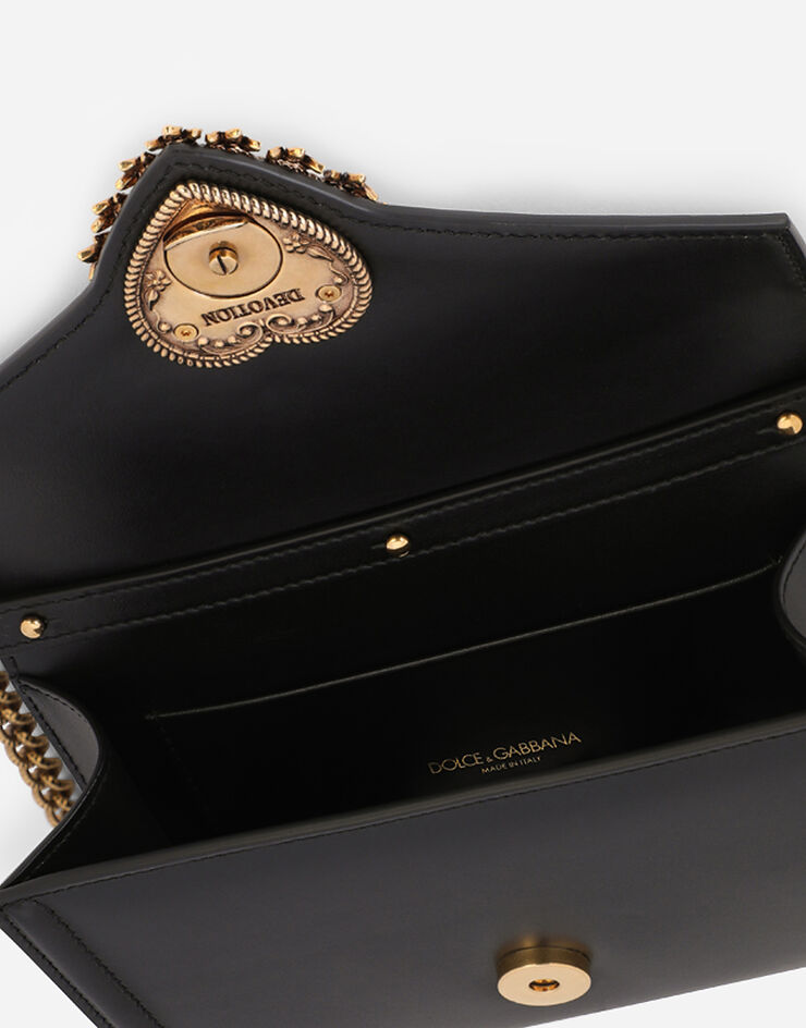 Dolce & Gabbana Calfskin Devotion mini bag Black BI2931AV893