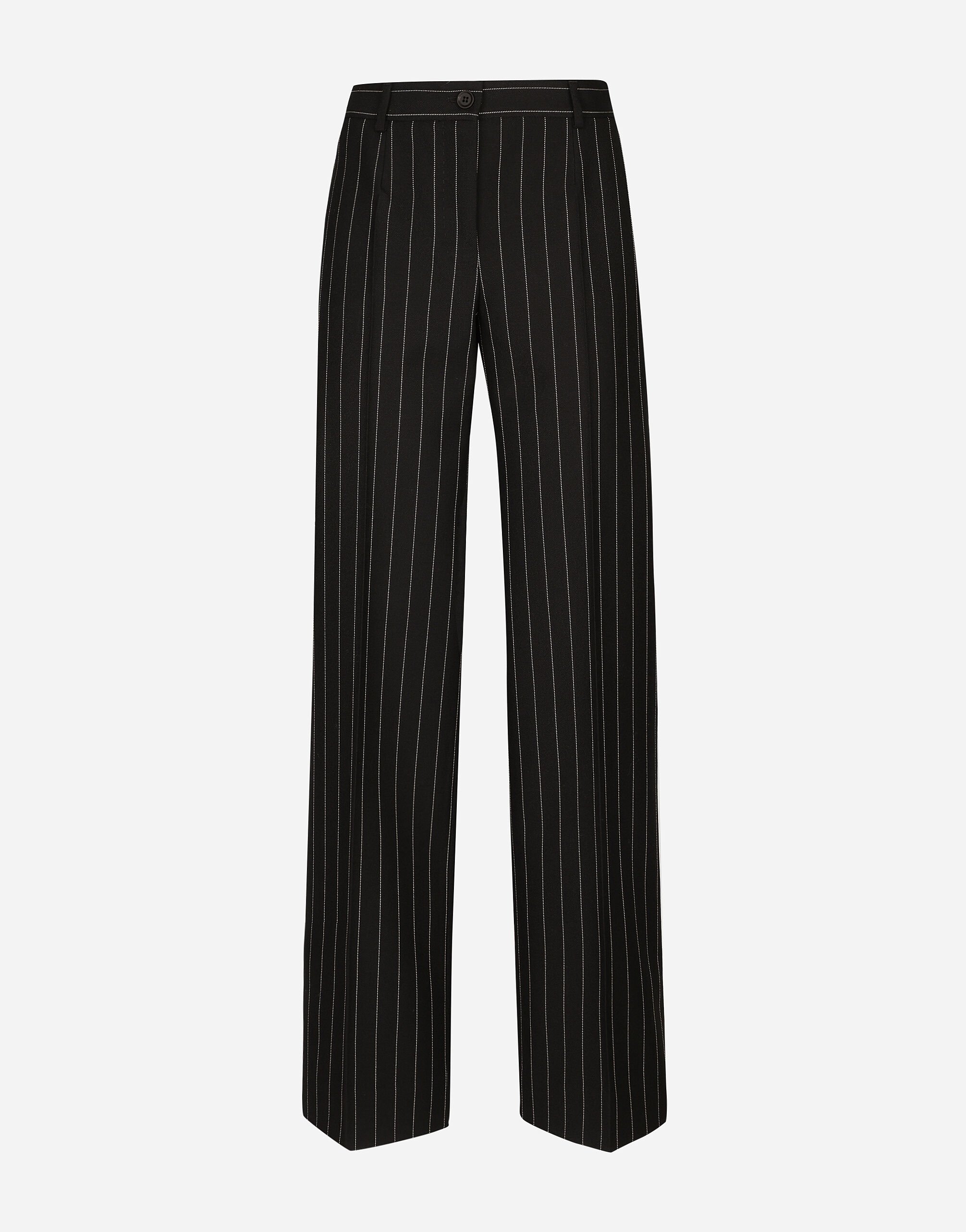 Dolce & Gabbana Flared pinstripe woolen pants Print F0E1KFFJSCU