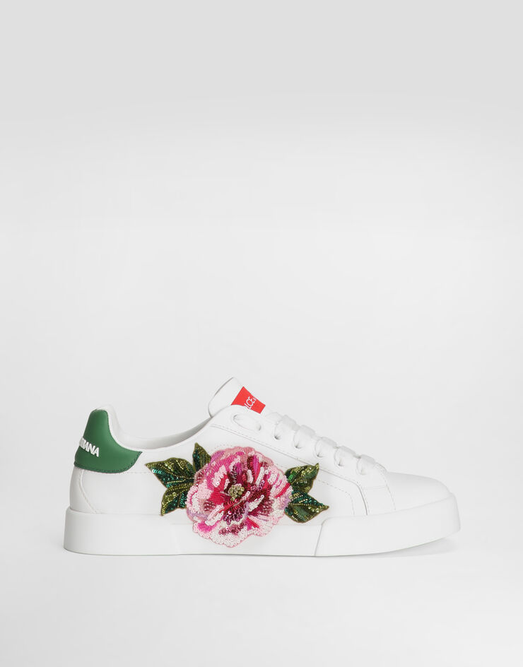 Dolce & Gabbana Zapatilla Portofino Light en piel de becerro Multicolor CK2318A6H61