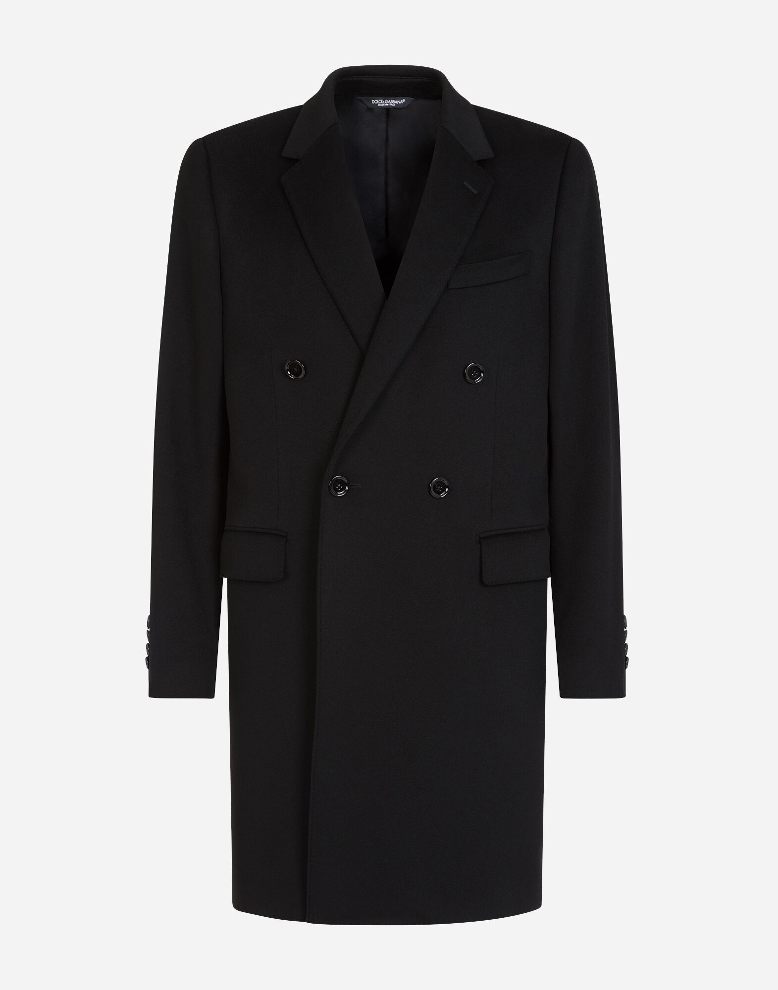 素敵★DOLCE & GABBANA ウール&カシミヤ ダブルブレストコート ベージュのウィメンズ ダブルブレストロングコート ウール