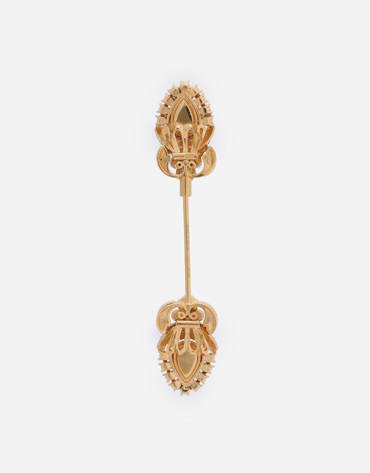 Dolce & Gabbana Krawattennadel mit Tropfenelementen Gold WPOM1AW1YCL