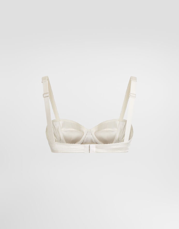 Dolce & Gabbana Satin balconette bra Dolce & Gabbana Satin balconette bra White O1A12TONO13