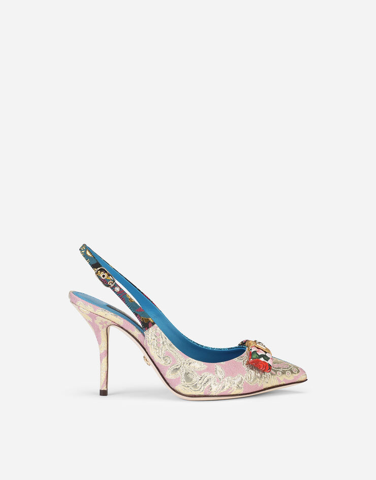 Dolce & Gabbana Patchwork fabric slingbacks Dolce & Gabbana Patchwork fabric slingbacks MULTICOLORE CG0487AO652