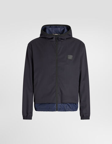 Dolce & Gabbana Technical wool jacket Blue G9BSQTFUZFG