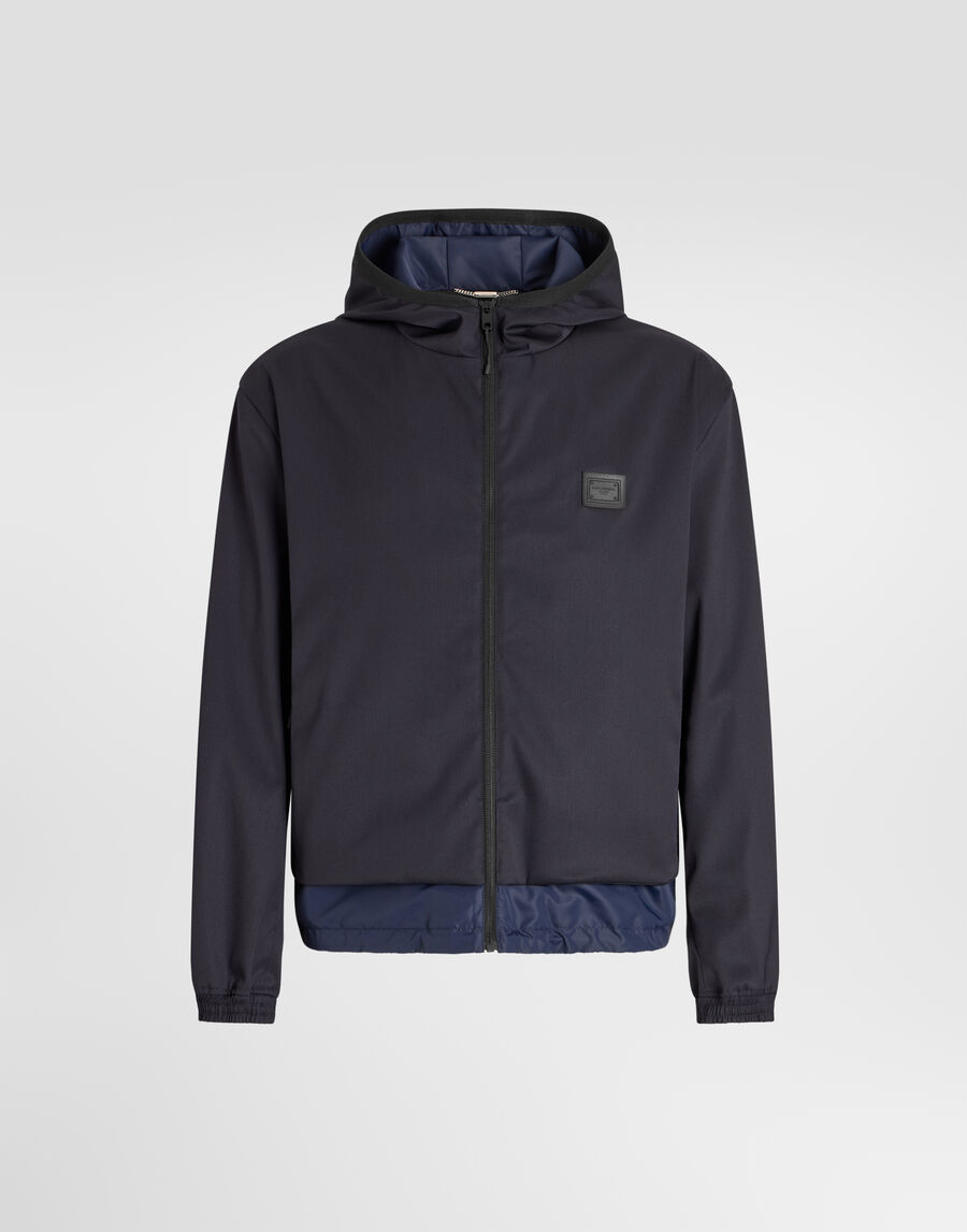 Technical wool jacket