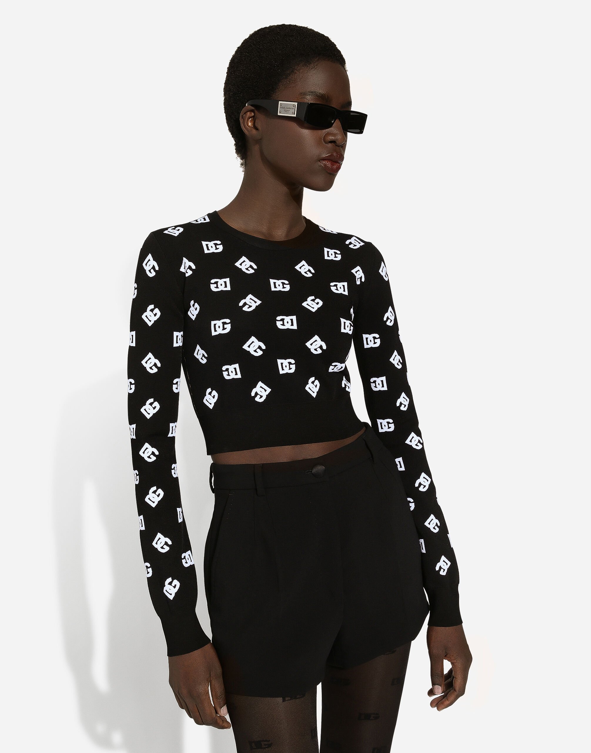 Pull Girocollo in Print Dolce Gabbana