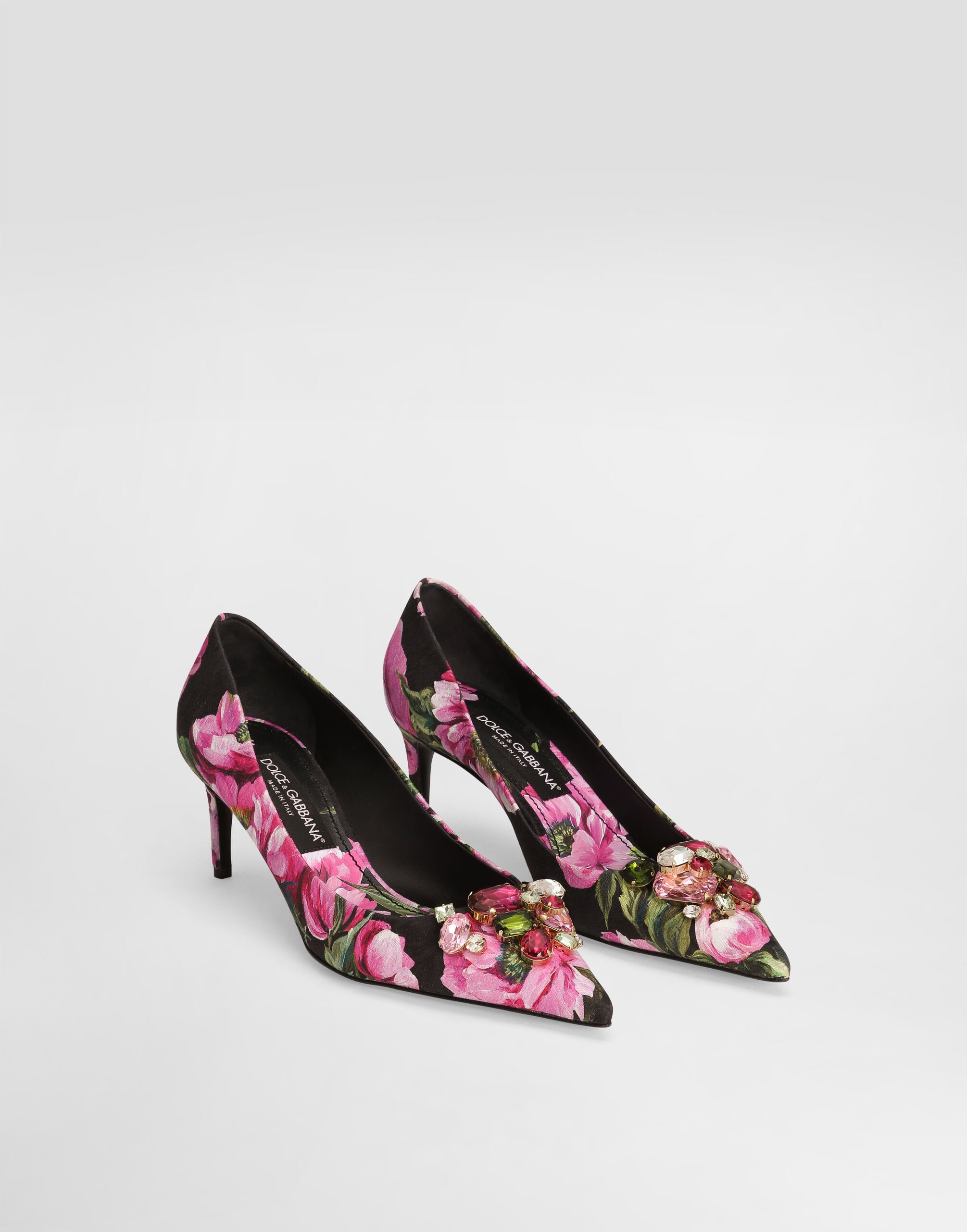 Printed brocade pumps in Print for Women | Dolce&Gabbana® US