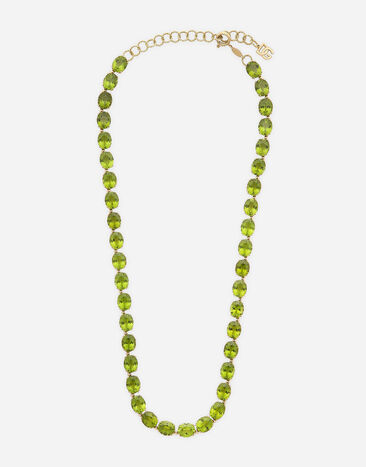 Dolce & Gabbana Anna necklace la yellow gold 18Kt and peridots Gold WNQA5GWPE01