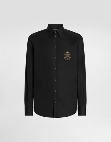 Dolce & Gabbana Cotton martini shirt Black G5ML1ZGK278