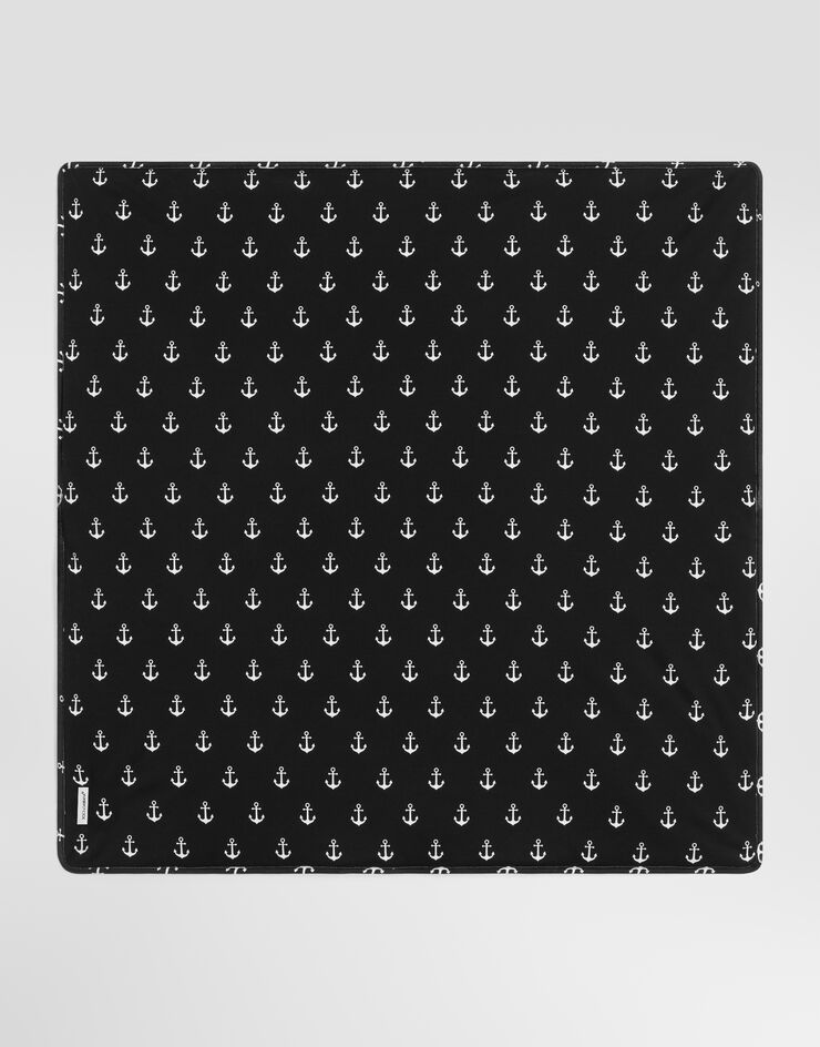 Dolce & Gabbana Marina-print cotton blanket Multicolor LNJA88G7Q0X