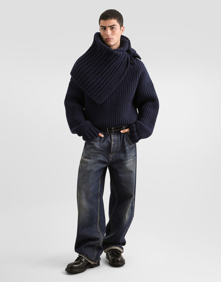 Dolce & Gabbana Wool turtleneck Dolce & Gabbana Wool turtleneck Blue GXWA8TJDVNO