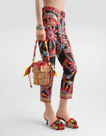 Dolce & Gabbana Raffia Capri bucket bag Multicolor BB7916A0420