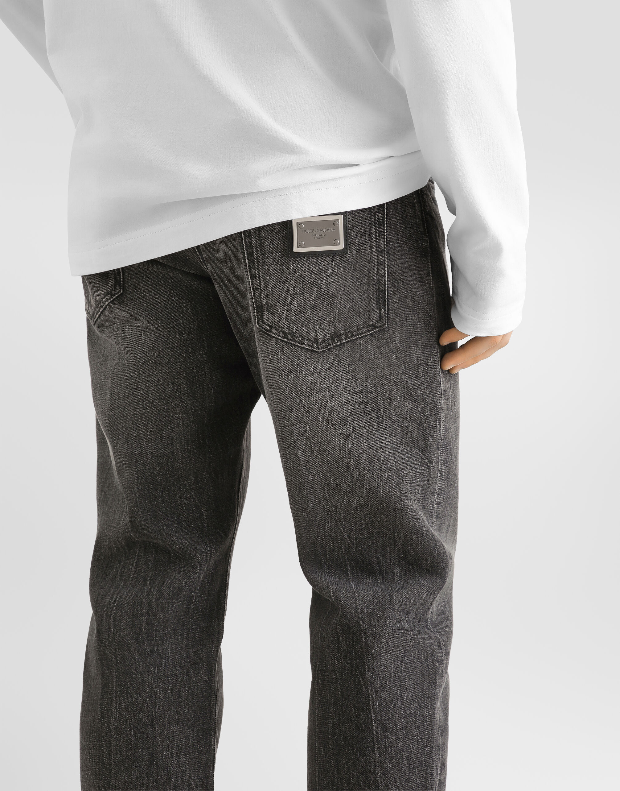 マルチカラーのメンズ Denim trousers | Dolce&Gabbana®