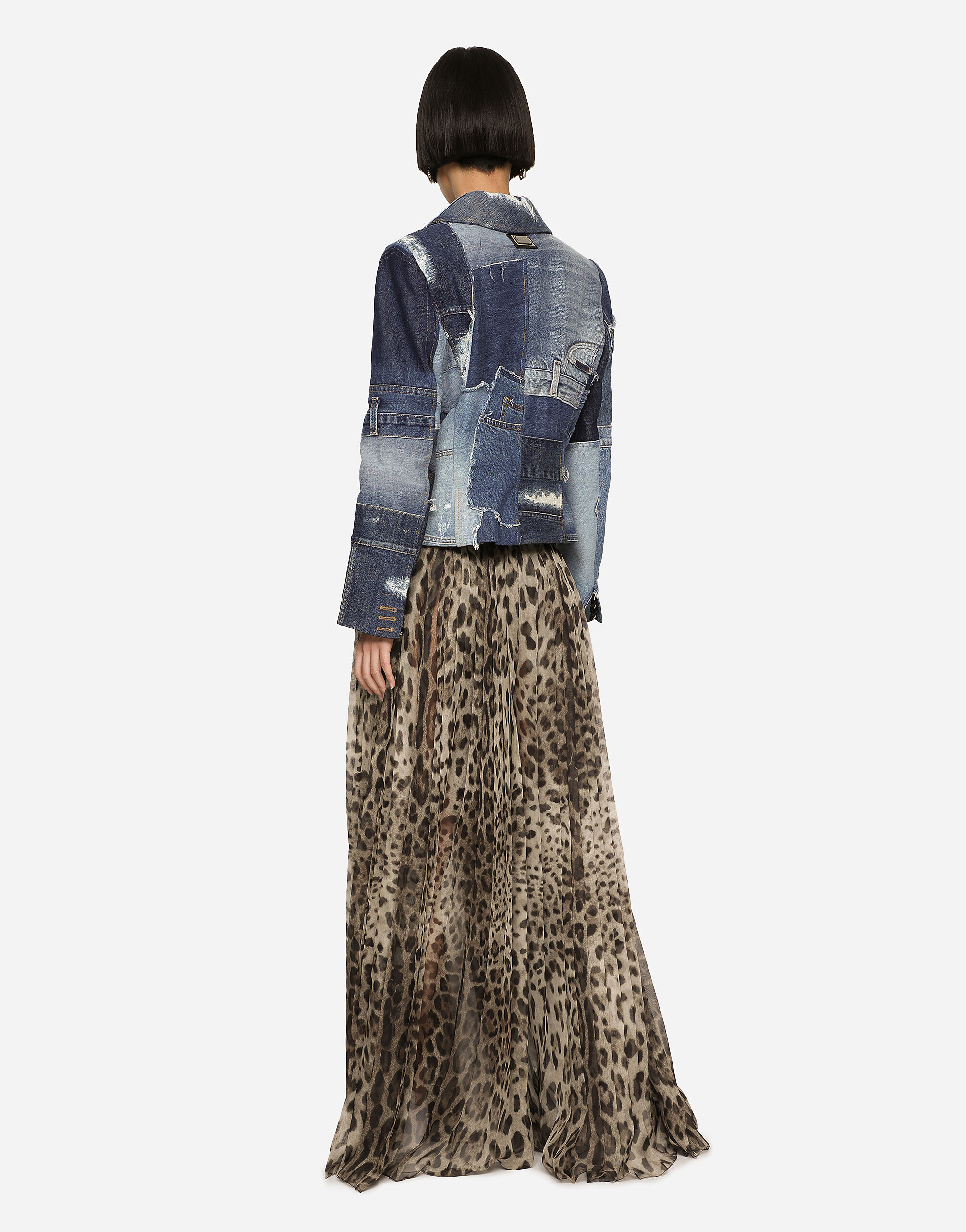 Leopard-print chiffon culottes - thumbnail 4