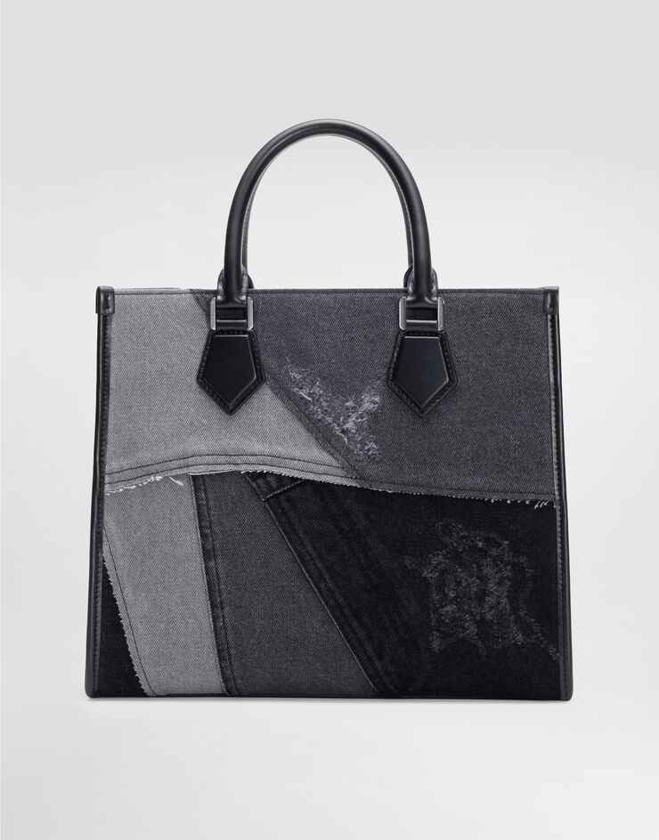 Dolce & Gabbana デニム ショッピング バッグ ブラック BM2272CO998