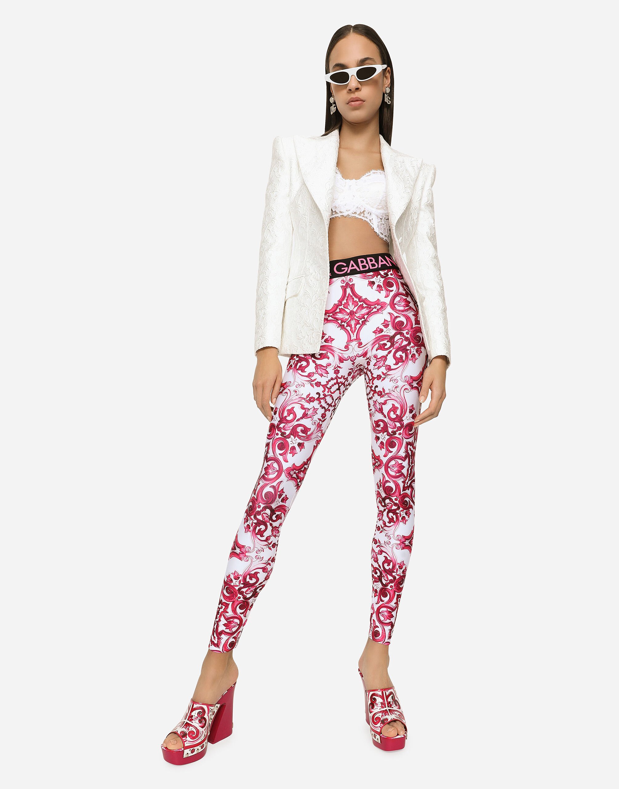 Printed jersey leggings hotsell