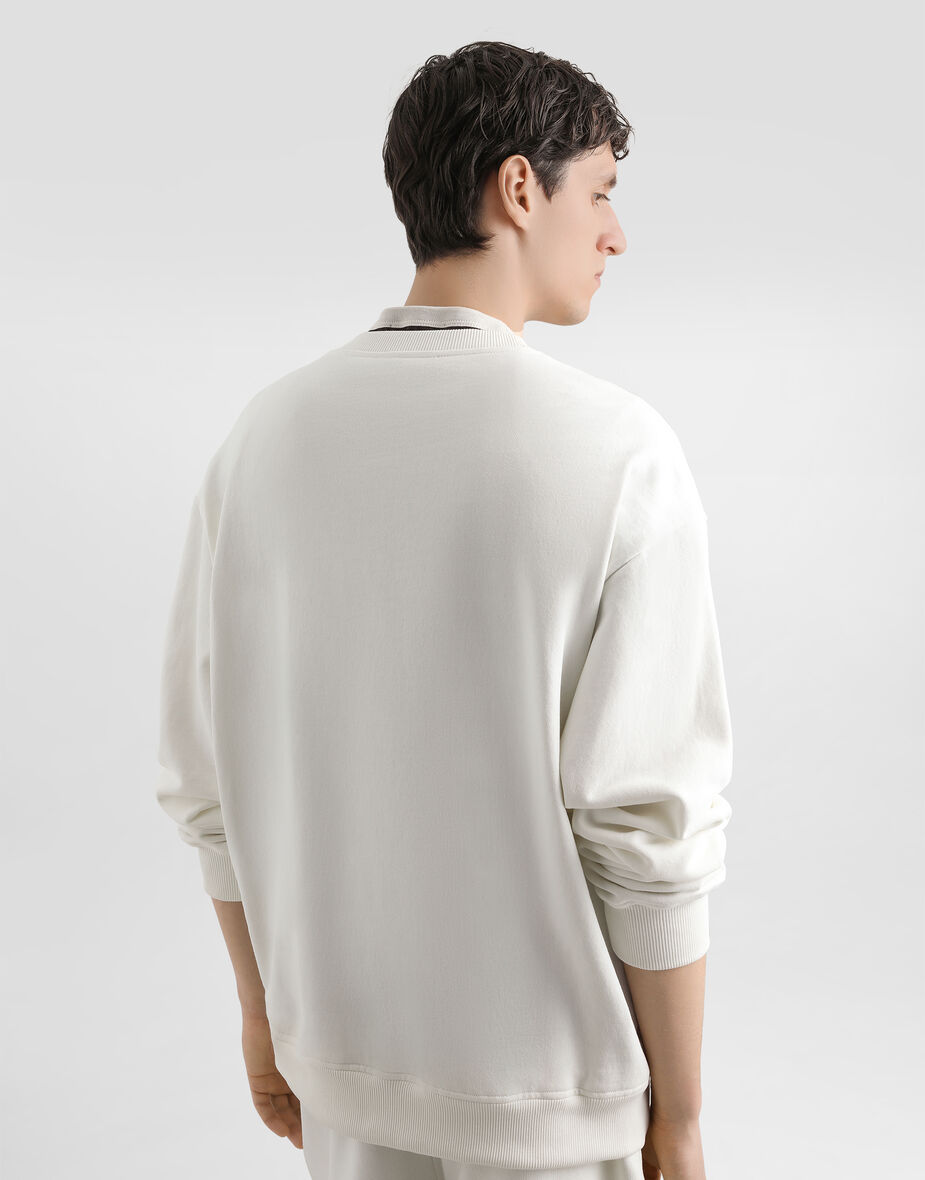 Sweatshirt with Print and Embroidery 5