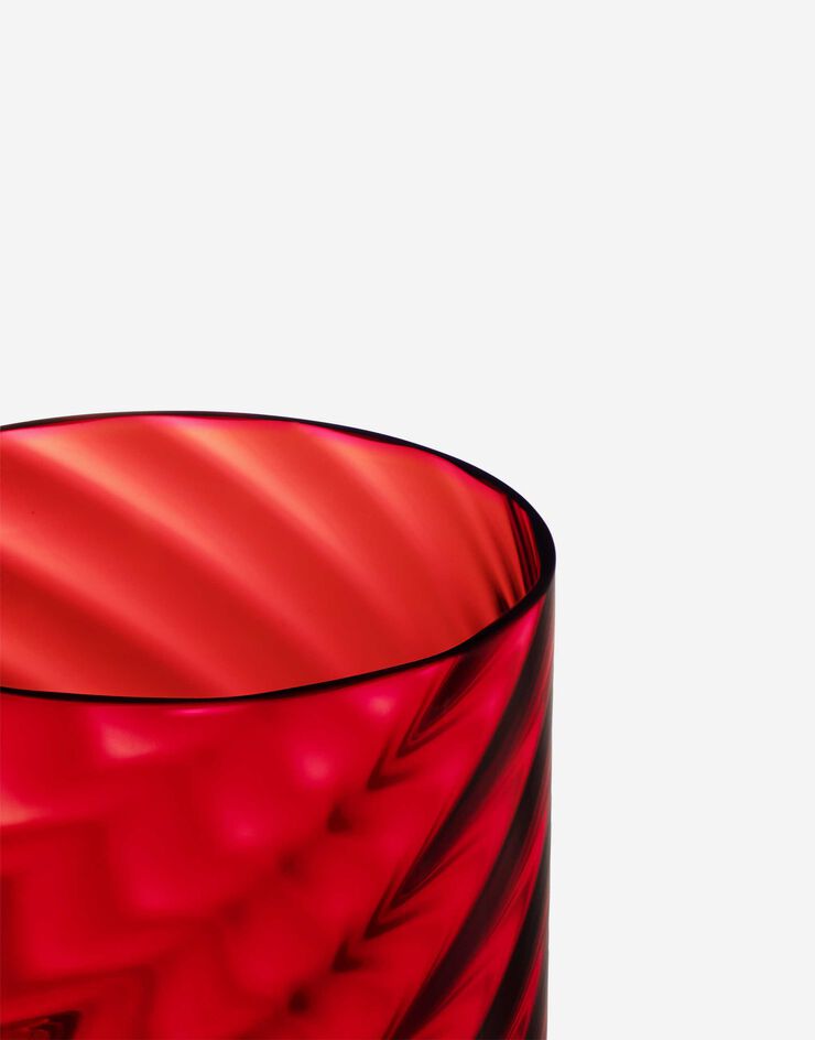 Dolce & Gabbana Conjunto 2 vasos de agua de vidrio de Murano Multicolor TCBS02TCA34