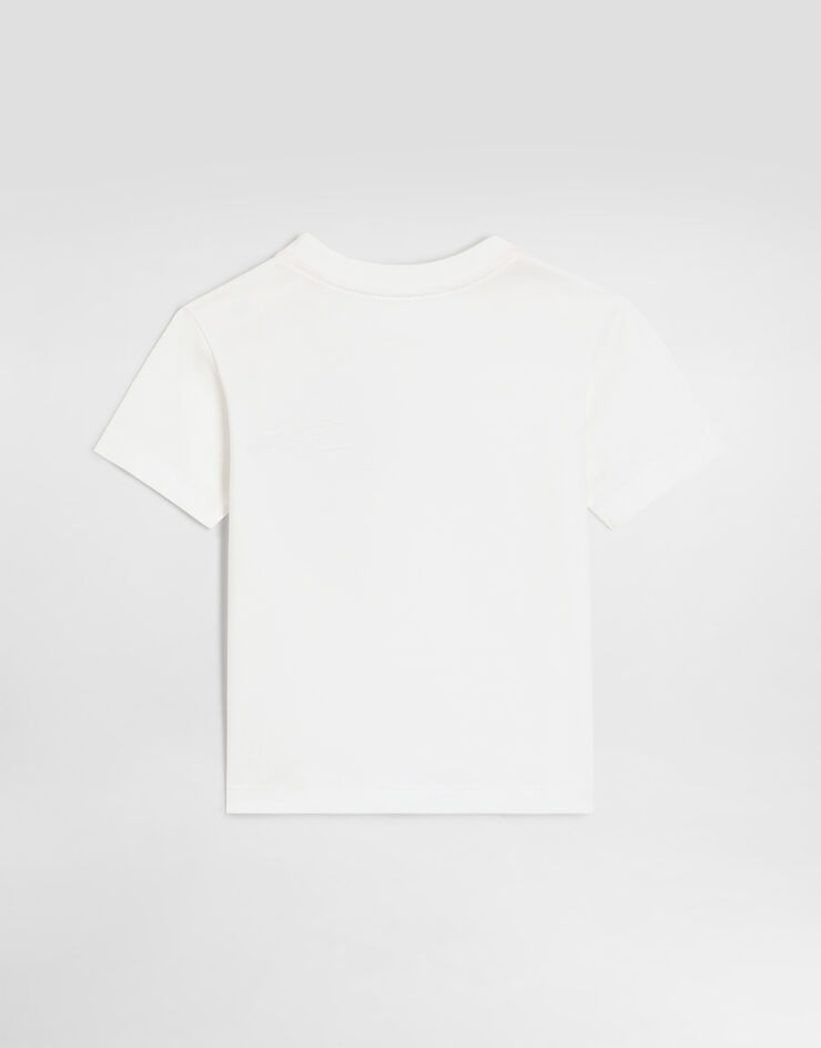 Dolce & Gabbana T-shirt en jersey avec logo Dolce & Gabbana T-shirt en jersey avec logo White L1JT7WG7P4Y